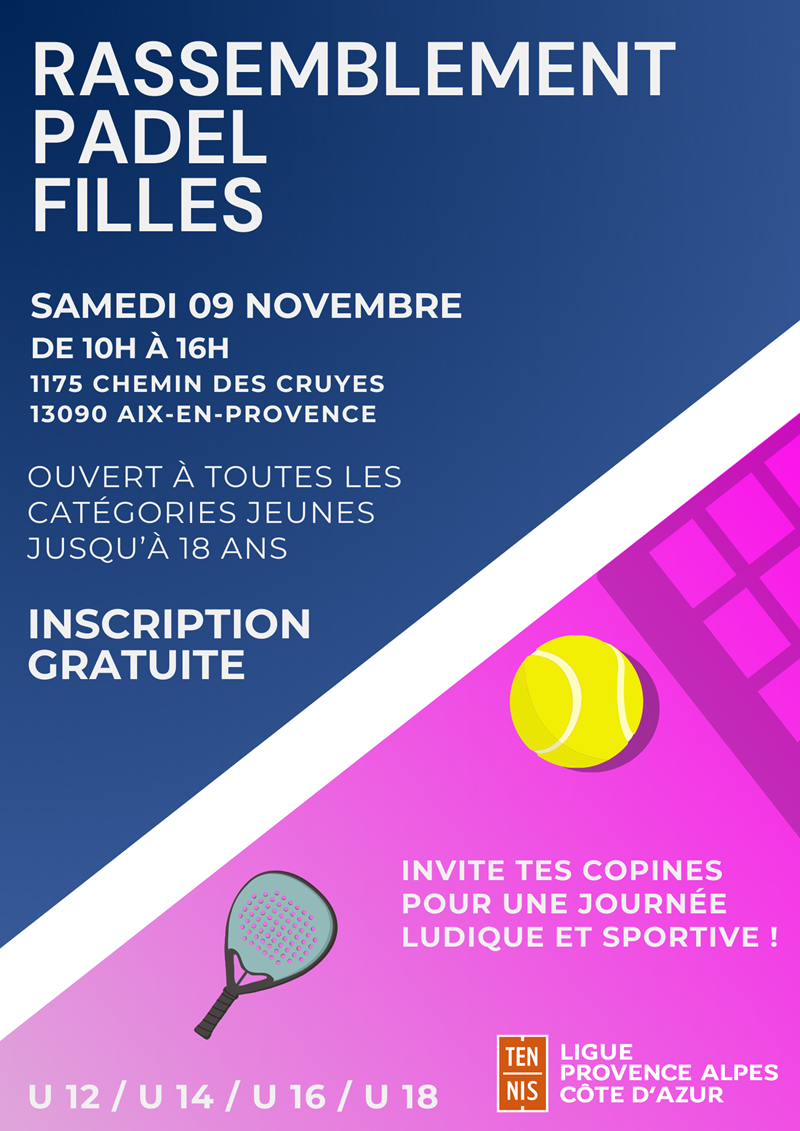 🎾 Rassemblement PADEL FILLE